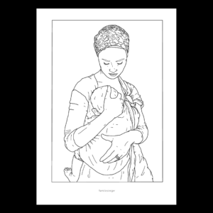 Babywearing and breastfeeding mama