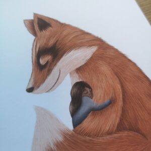 Fox and child – plain