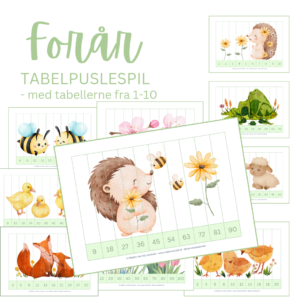 Tabelpuslespil forår (PDF)